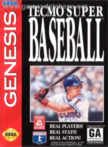 Cover Tecmo Super Baseball for Genesis - Mega Drive